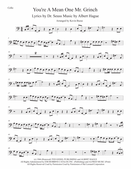 You're A Mean One, Mr. Grinch (arr. Kevin Busse)
