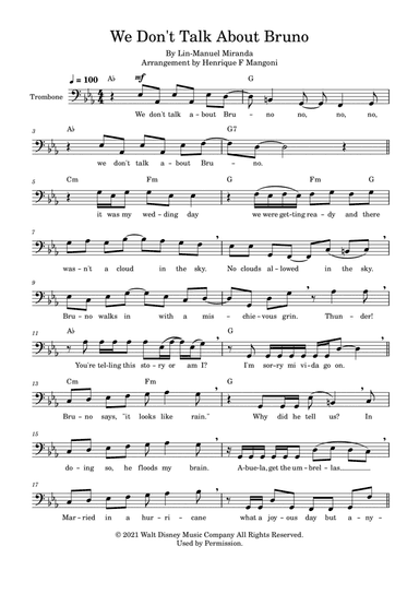 We Don't Talk About Bruno (arr. Henrique F Mangoni)