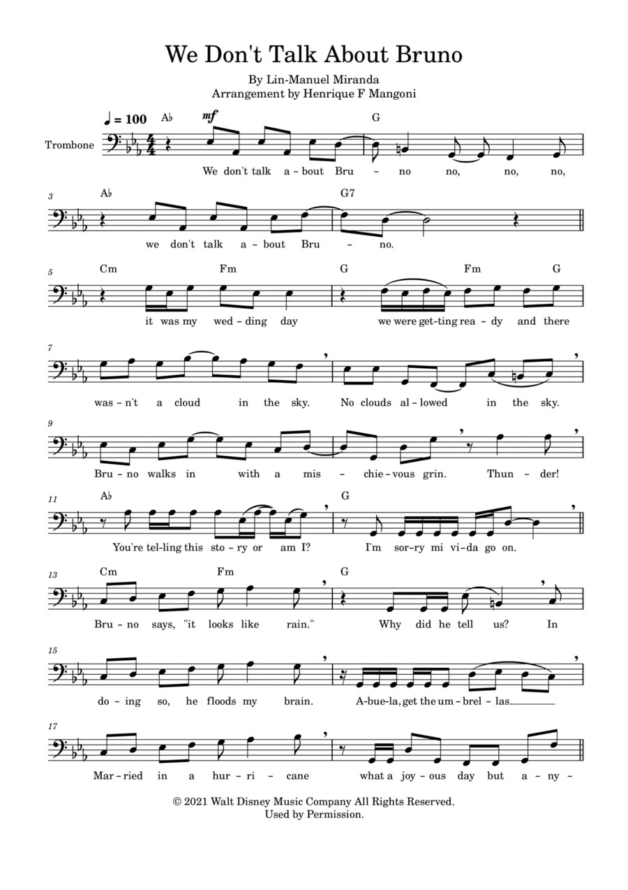 We Don't Talk About Bruno (arr. Henrique F Mangoni)