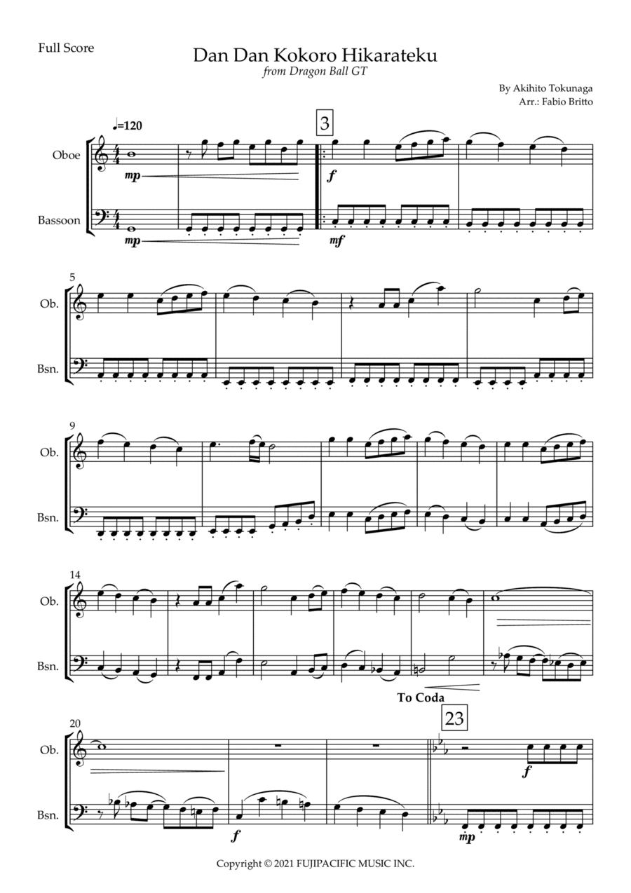Dragon Ball Gt (arr. Fabio Britto)