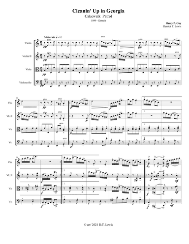 Cleanin`Up in Georgia (arr. Derrick Tho. Lewis)