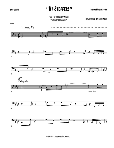 Hi Steppers (intimate Strangers) (arr. P Welsh)