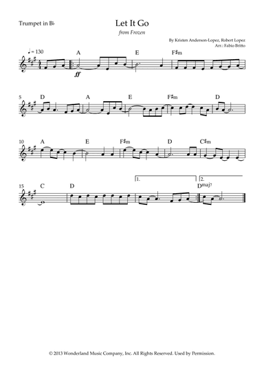 Let It Go (arr. Fabio Britto)