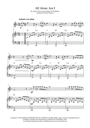 All Alone Am I (arr. Kaiserin Rebecca)
