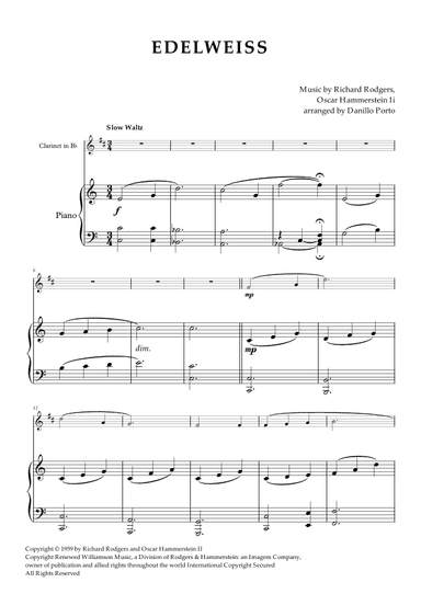 Edelweiss (arr. Danillo Porto)