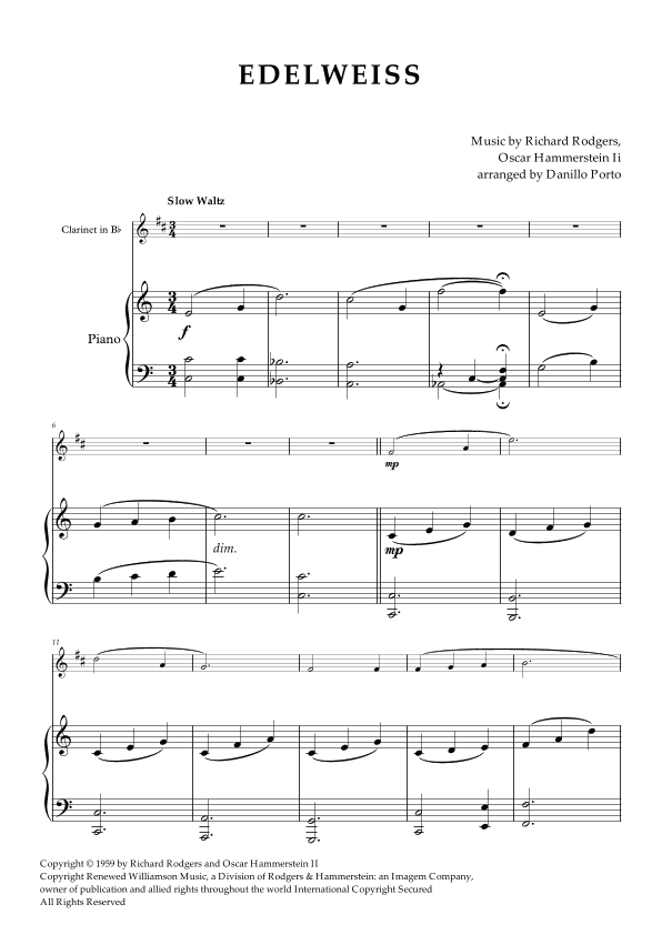 Edelweiss (arr. Danillo Porto)