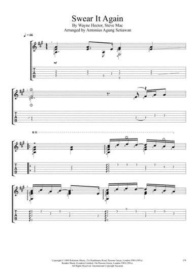 Swear It Again (arr. Antonius Agung Setiawan)