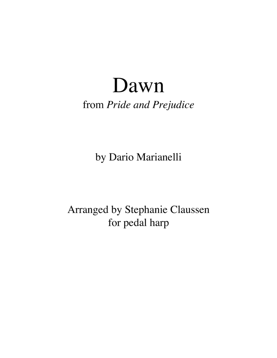 Dawn (arr. Stephanie Claussen)