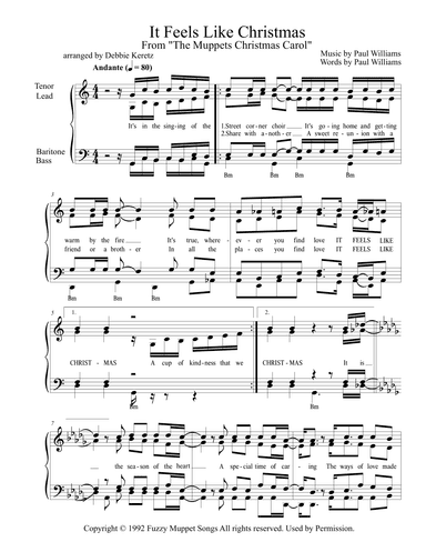 It Feels Like Christmas (arr. Debbie Keretz)