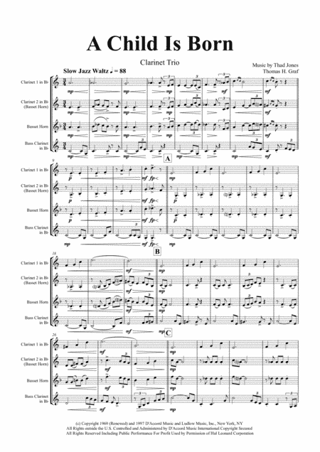 A Child Is Born (arr. Thomas H. Graf)