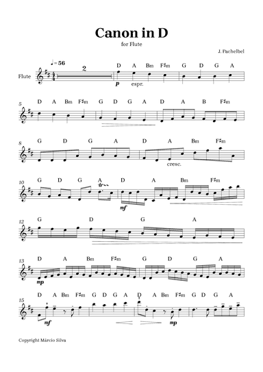 Canon in D (arr. Márcio Silva)