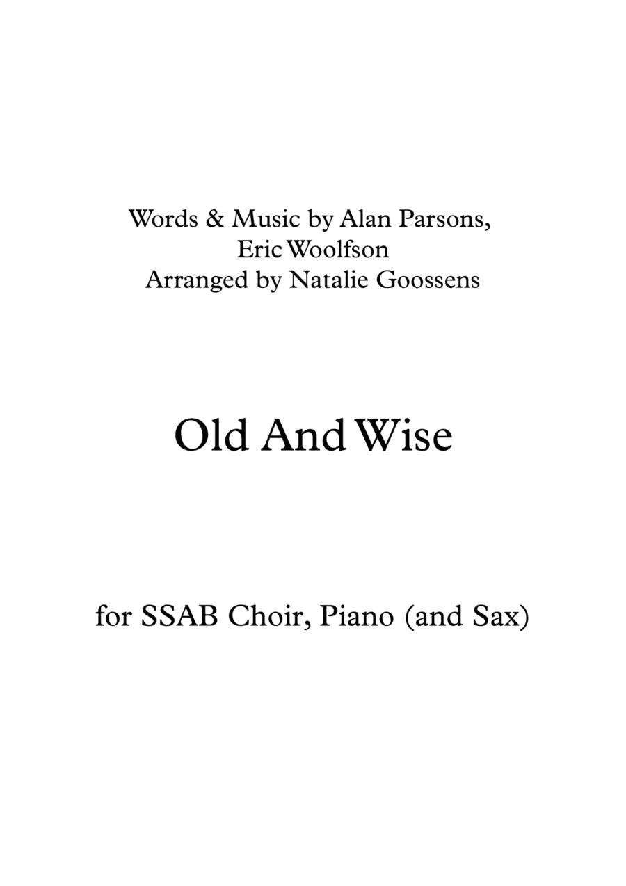 Old And Wise (arr. Natalie Goossens)