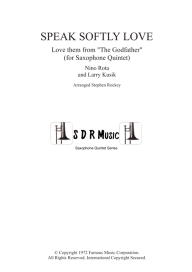 Speak Softly Love (arr. Stephen Rockey)