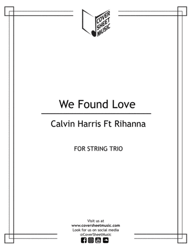We Found Love (arr. Jose Quintana)