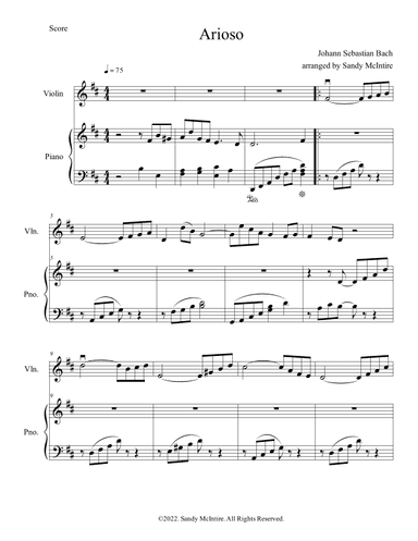 Arioso from Cantata BMV 165 (arr. Sandy McIntire)