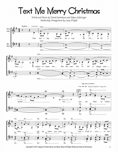 Text Me Merry Christmas (arr. Larry Wright)