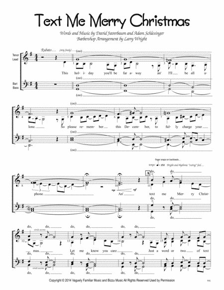 Text Me Merry Christmas (arr. Larry Wright)