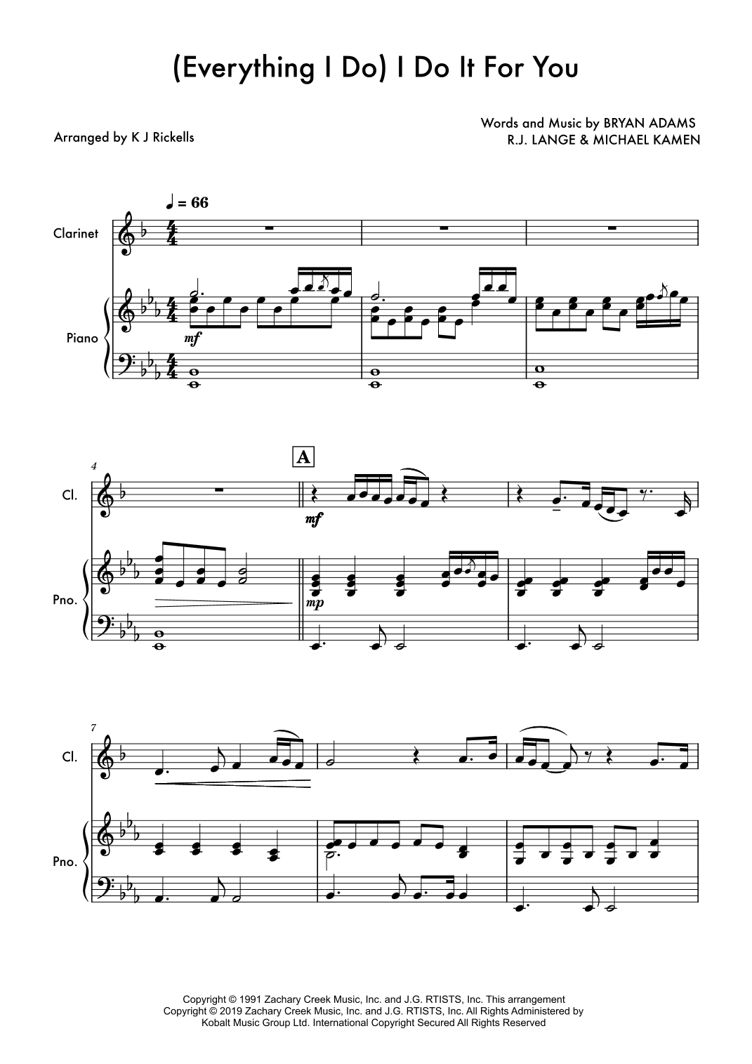 (everything I Do) I Do It For You (arr. K J Rickells)