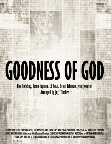 Goodness Of God (arr. Jeff Tincher)