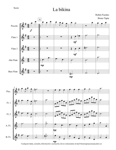 La Bikina (arr. Bruno Tapia)
