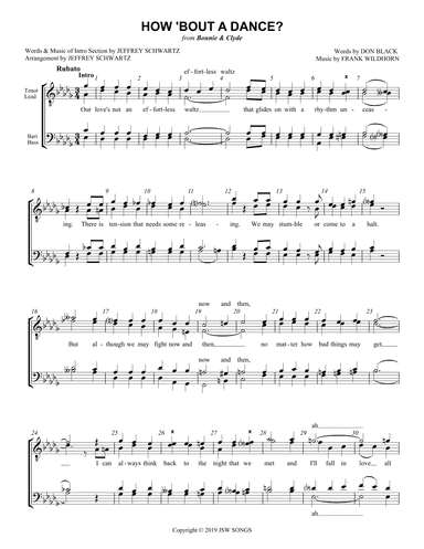 How Bout A Dance? (arr. Jeffrey Schwartz)