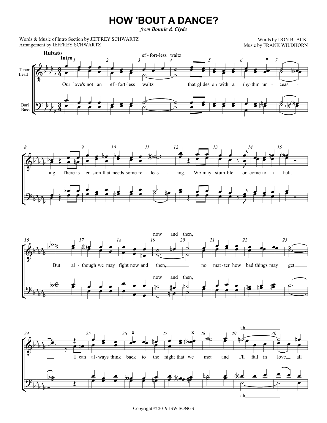 How Bout A Dance? (arr. Jeffrey Schwartz)