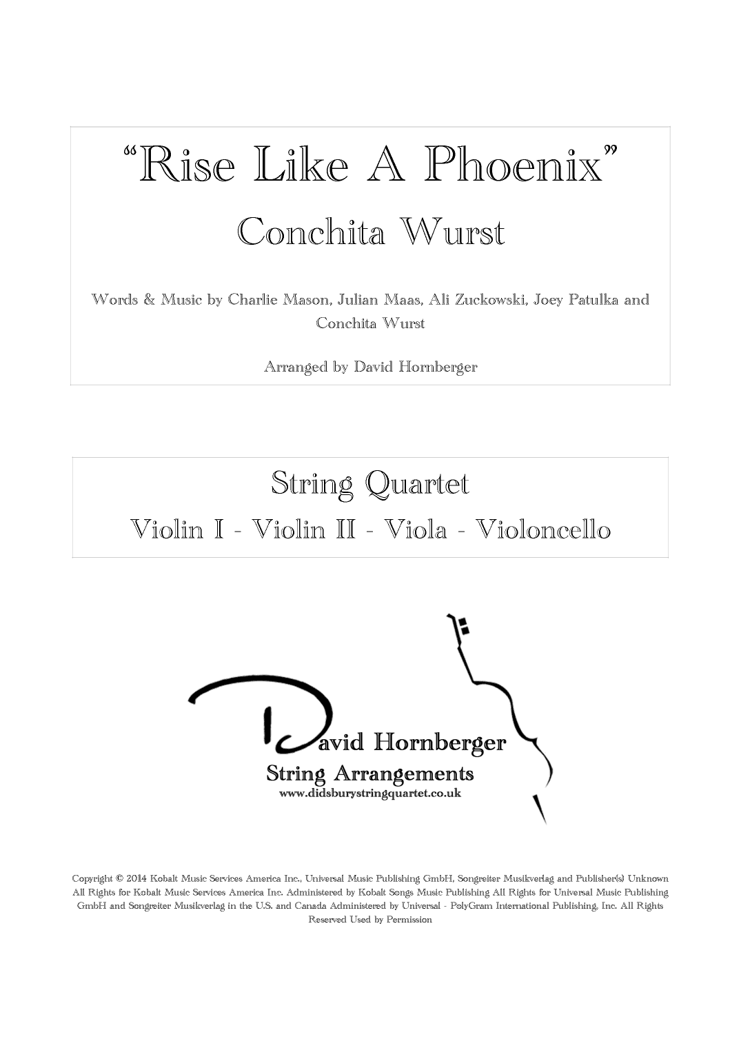 Rise Like A Phoenix (arr. David Hornberger)