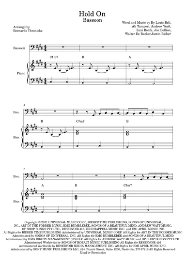 Hold On (arr. Bernardo Thronicke)