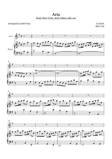 Aria BWV 130 (arr. André Nusa)