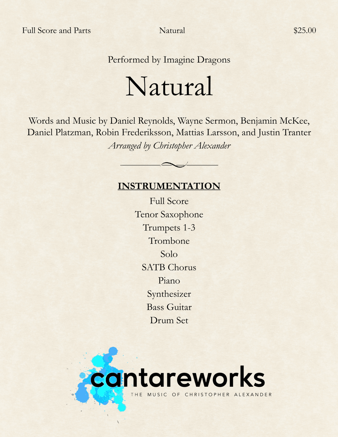 Natural (arr. Christopher Alexander)