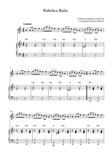 Rahelica Baila (Rachel Dance) (arr. Kaiserin Rebecca)
