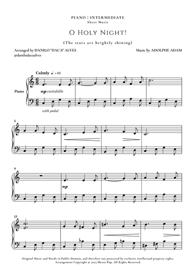 O Holy Night (arr. Danilo "Daca" Alves)
