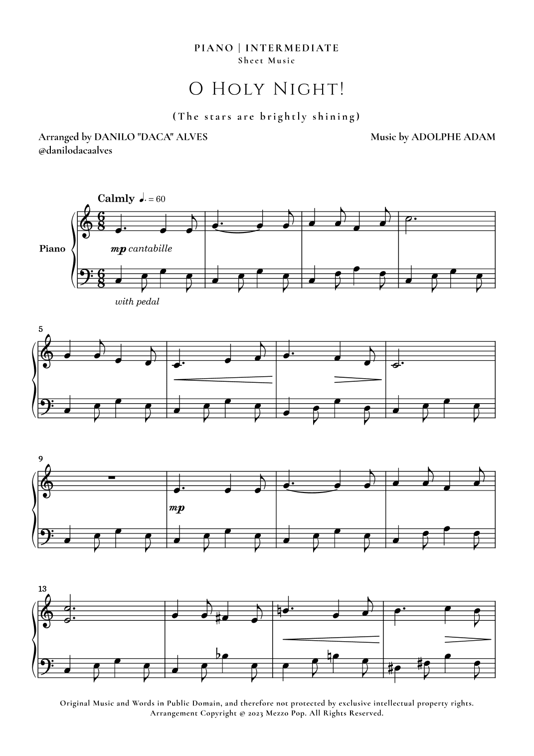 O Holy Night (arr. Danilo "Daca" Alves)