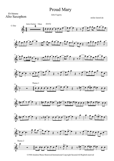 Proud Mary (arr. stefan-lamml.de)