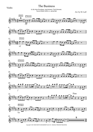 The Business (arr. Matt Luff)
