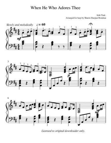 When He Who Adores Thee (arr. Sharon Hanjian Rondeau)