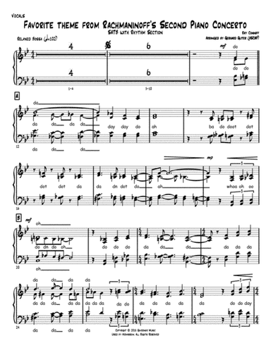 Favorite Theme From Rachmaninoff S Second Piano Concerto (arr. Gerhard Guter)