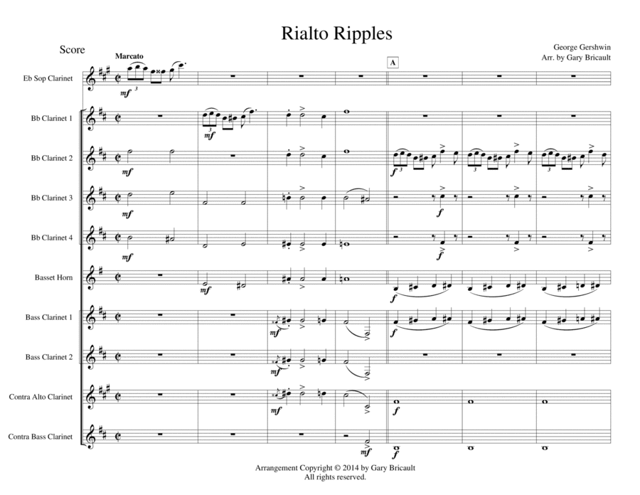 Rialto Ripples (arr. Gary Bricault)