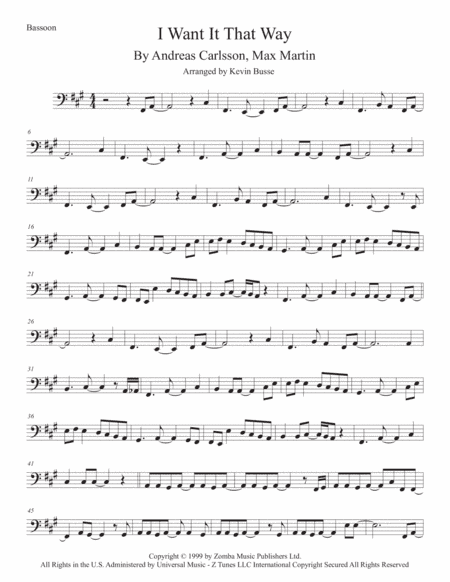 I Want It That Way (arr. Kevin Busse)
