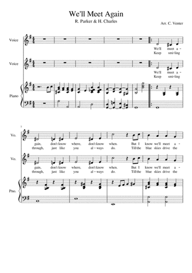 We'll Meet Again (arr. Caroline Venter)