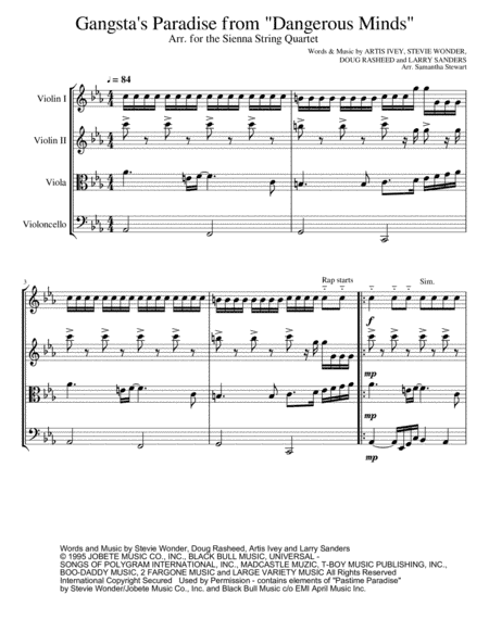 Gangsta's Paradise (arr. Samantha Stewart)