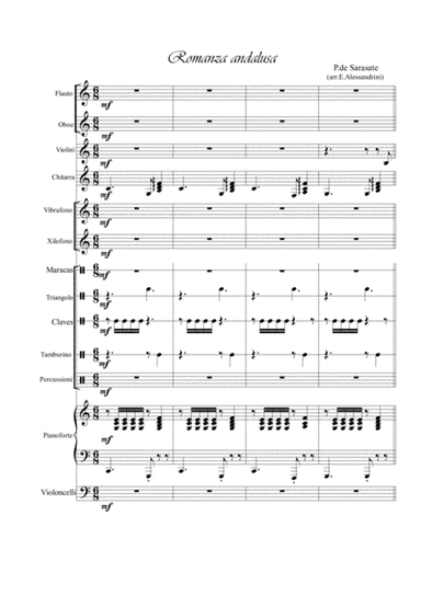 Andalusian romance. (arr. Ester Alessandrini)