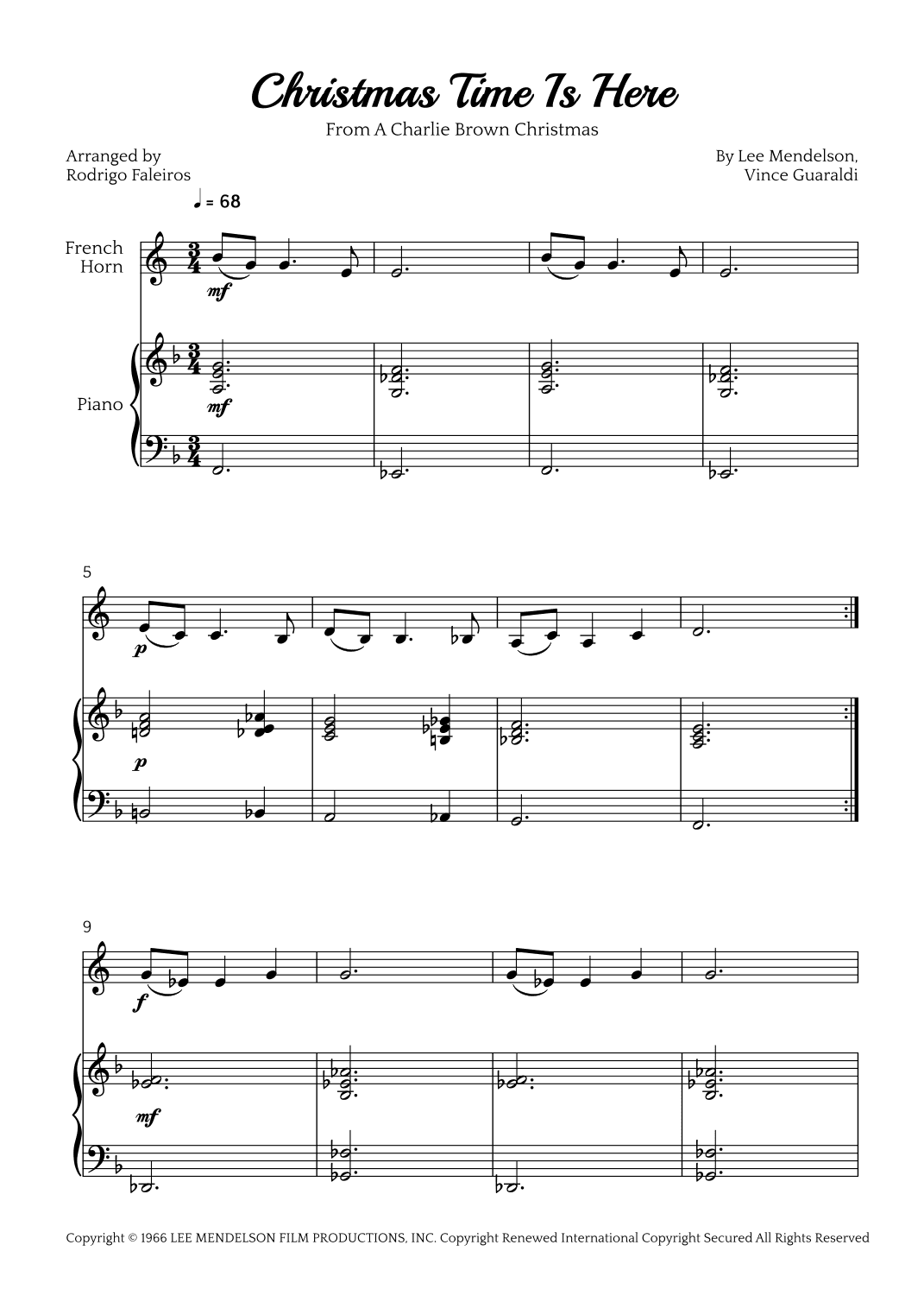 Christmas Time Is Here (arr. Rodrigo Faleiros)
