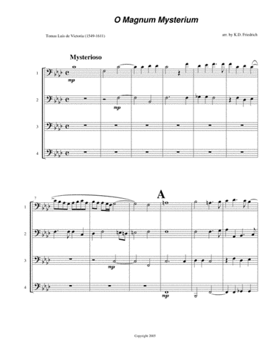 O Magnum Mysterium (arr. Kenneth D. Friedrich)