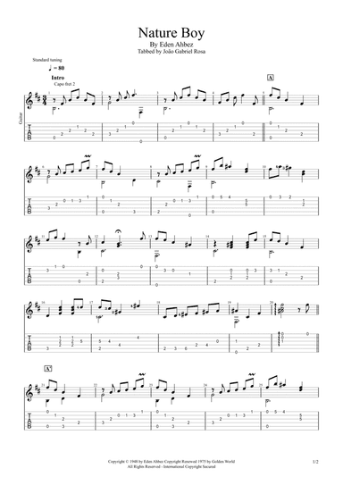Nature Boy (arr. João Gabriel Rosa)