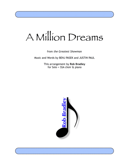 A Million Dreams (arr. Rob Bradley)
