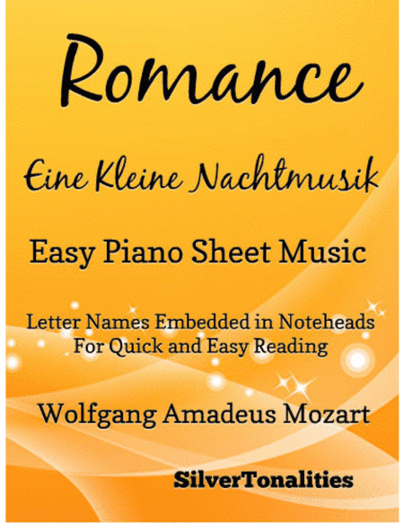 Romance Eine Kleine Nachtmusik Easy Piano Sheet Music (arr. SilverTonalities)