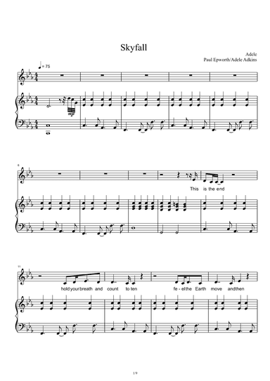 Skyfall (arr. Adele Adkins)