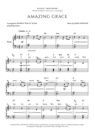 Amazing Grace (arr. Danilo "Daca" Alves)