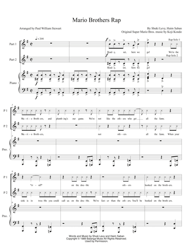 Mario Rap (arr. Paul William Stewart)